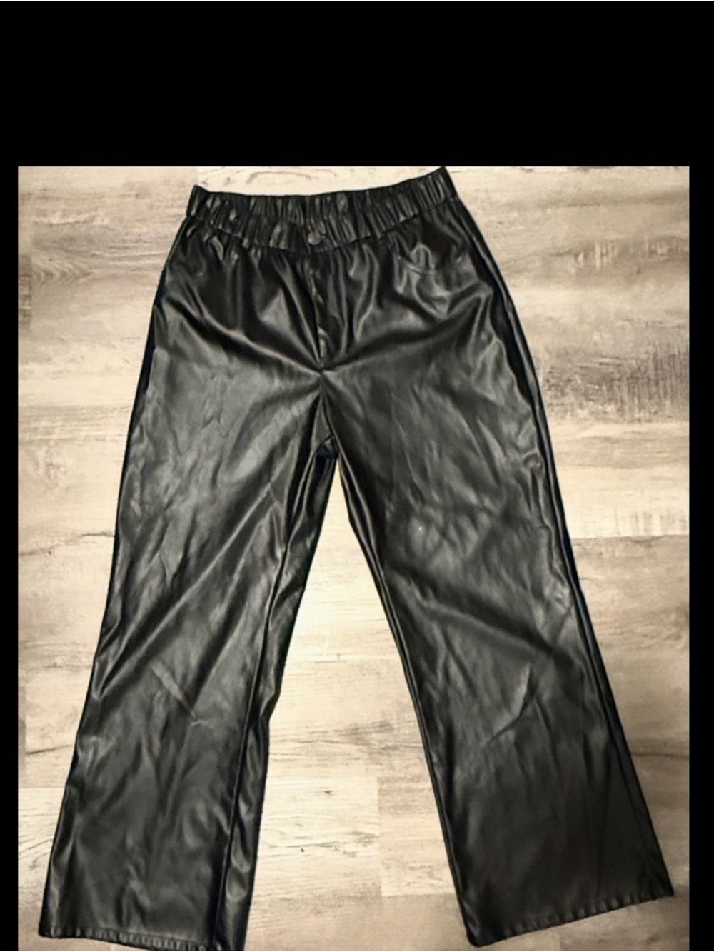NWOT Women's Black Faux Leather Pants Size 0XL